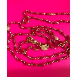 Red Henry Bendel Necklace